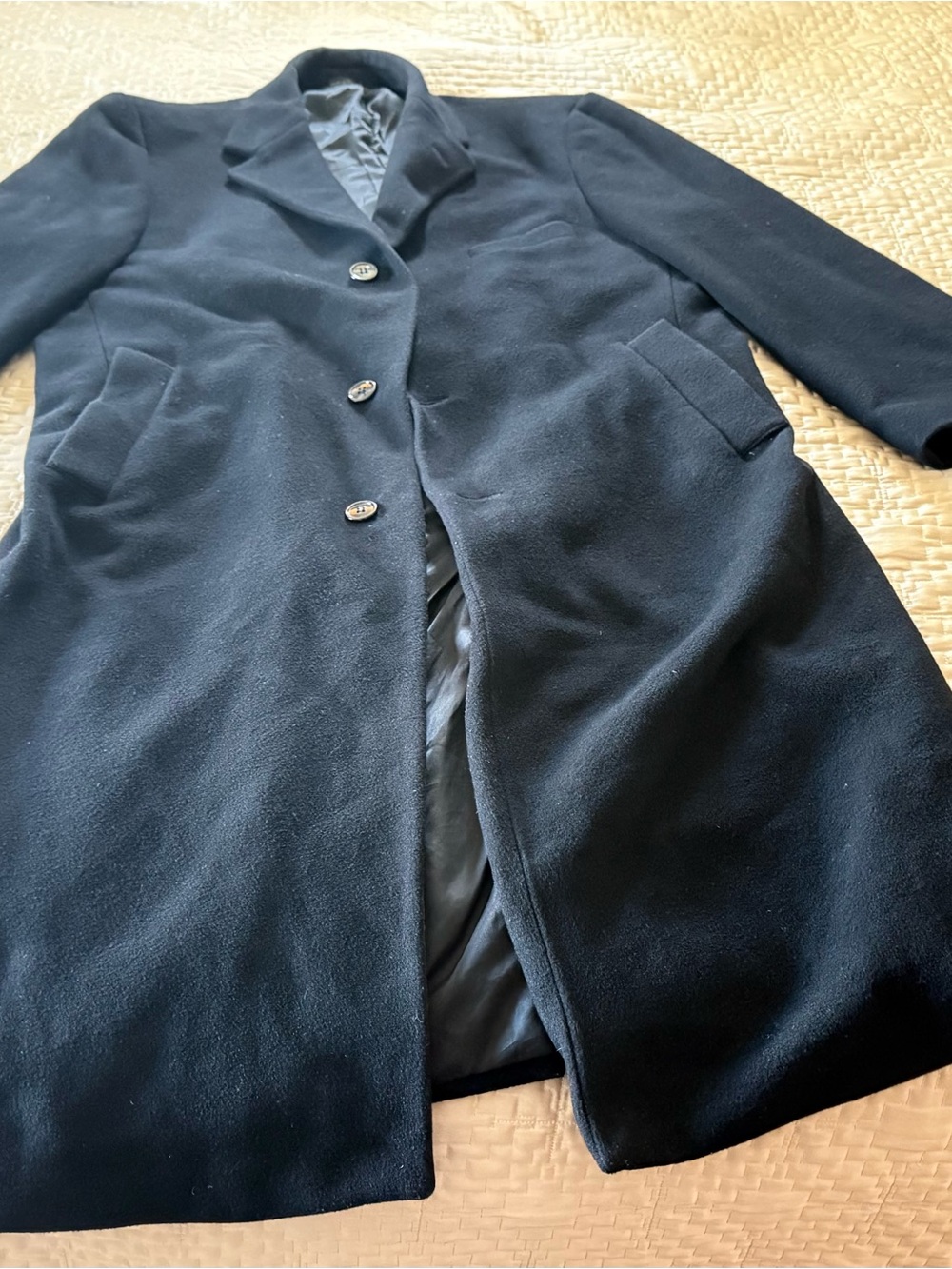 Ralph Lauren Chaps Cashmere Blend Overcoat/Trench Coat Size 42R
